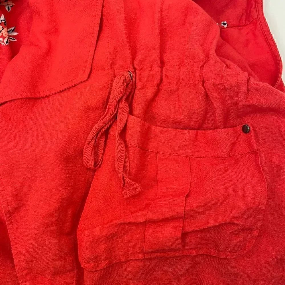 Torrid| Linen | Large| with Pockets| Utility Vest - Picture 6 of 12